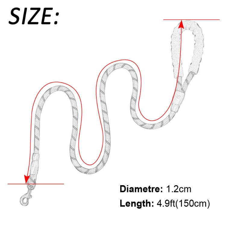 Heavy Duty Reflective Dog Leash Nylon – view 10