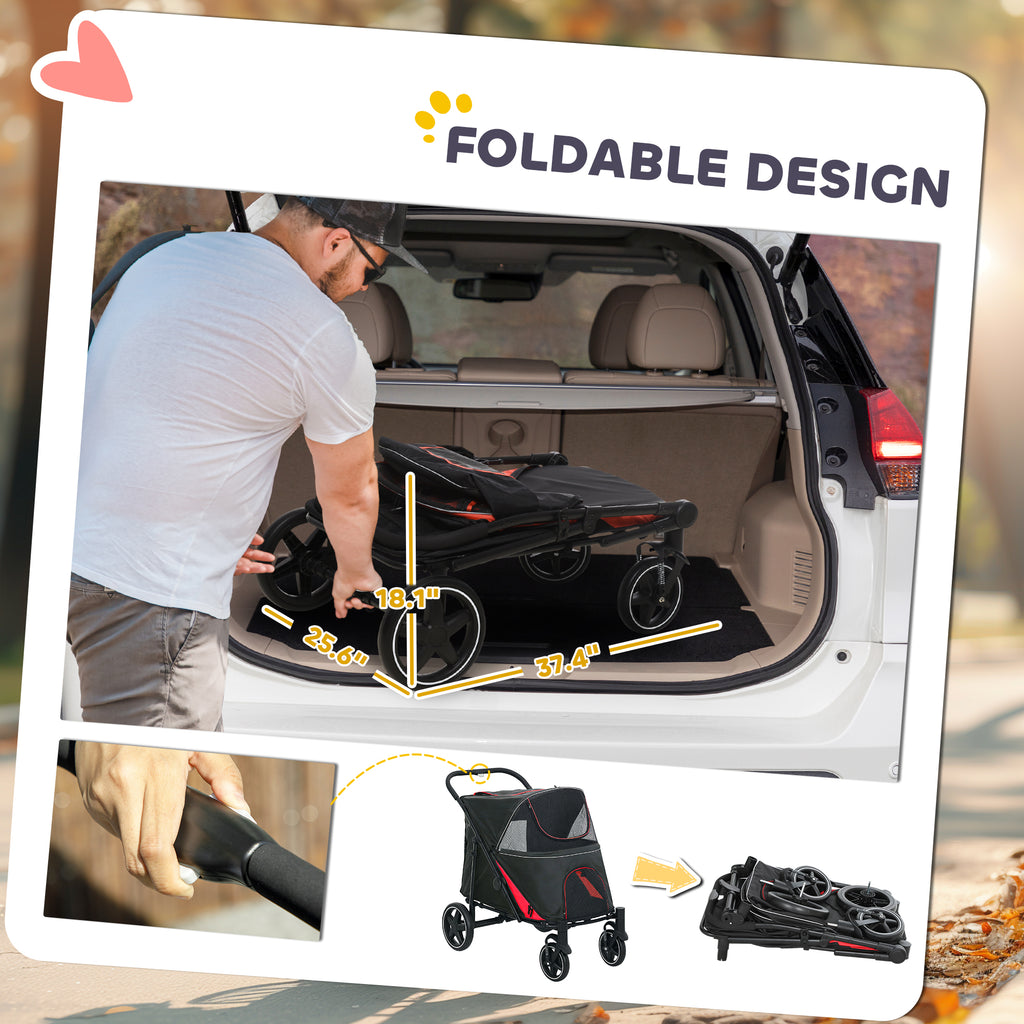One-Click Foldable Dog Stroller for M, L Dogs – view 8
