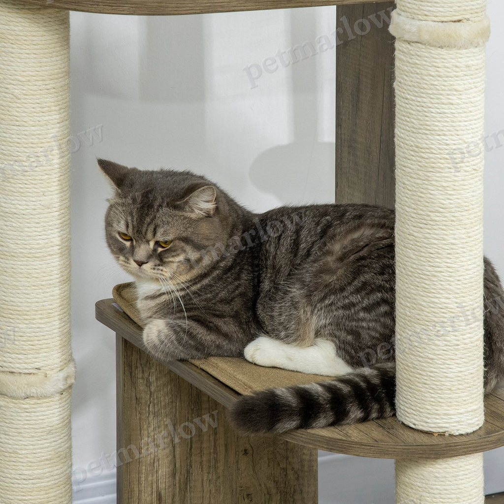 65" Corner Modern Cat Tree Tall for Climbing – view 6