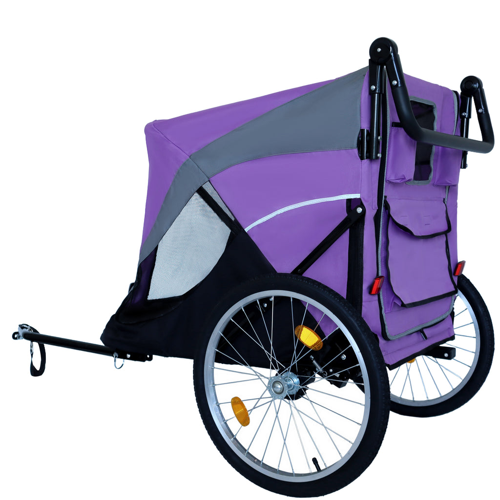 2-in-1 Bike Trailer & Push Cart for Pets – view 12