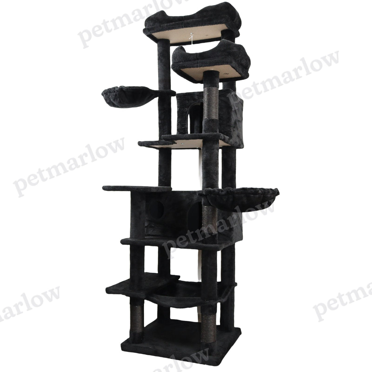 68-Inch Tall Multi-Level Cat Tree with Hammocks – view 6