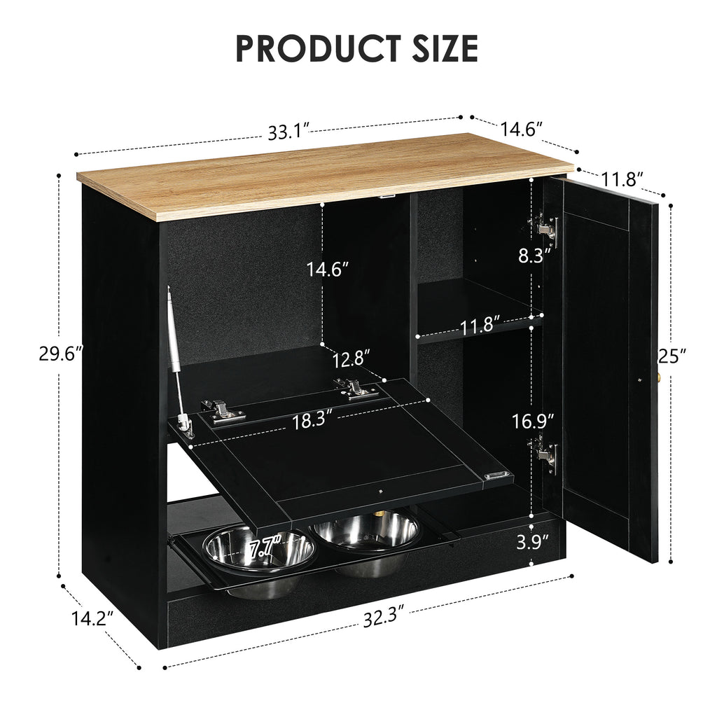 Pet Feeding Station With 2 Elevated Bowls – view 10