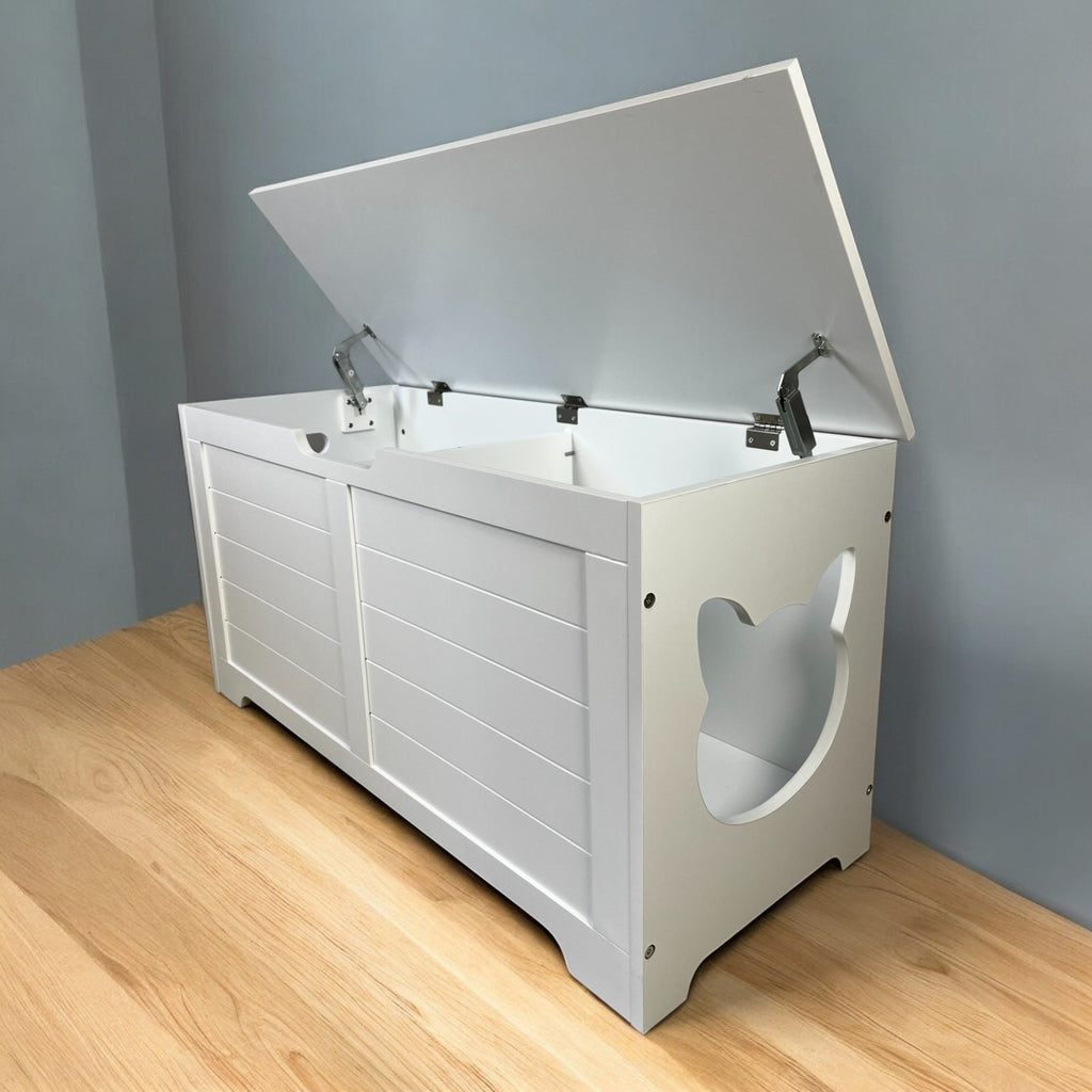 Top Open Cat Litter Box Fence Furniture for Multi-Purpose Use – view 9