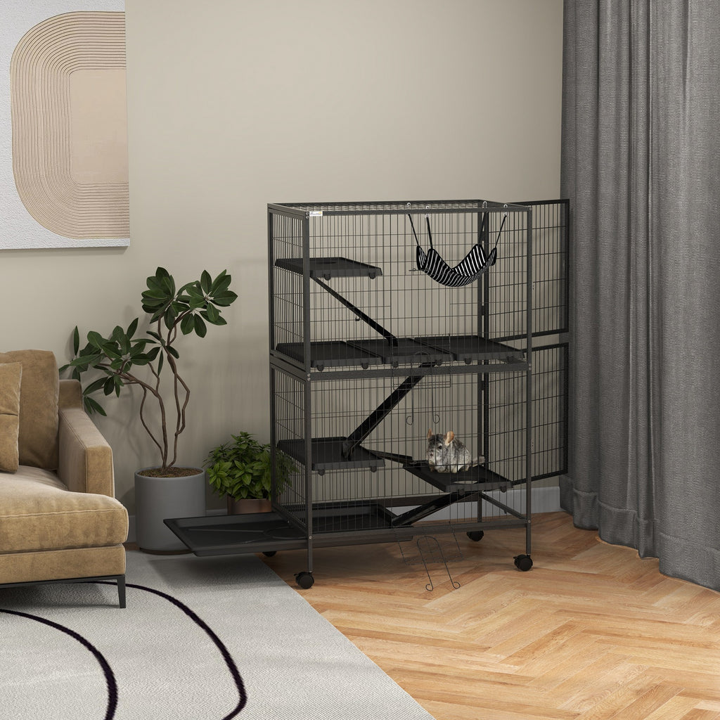 Rolling Small Animal Cage with Hammock – view 7
