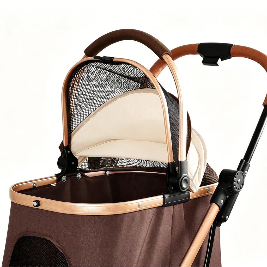 2-in-1 Detachable Pet Stroller for Dogs and Cats – view 9