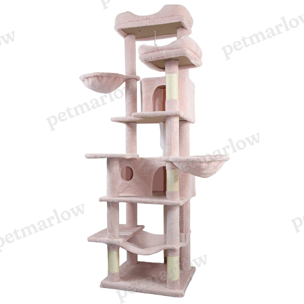 68in Tall Multi-Level Cat Tree with Hammocks – view 2