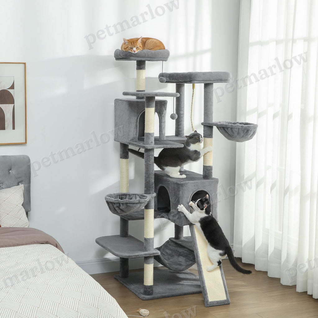 69" Multi-Level Cat Tree with Condos and Hammocks – view 5