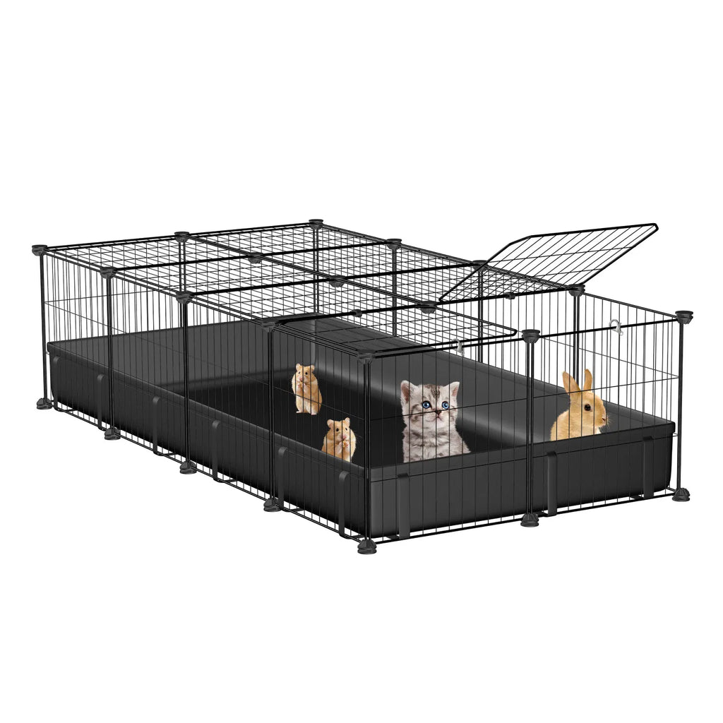 Guinea Pig Cage Playpen with Waterproof Floor Mat – view 7
