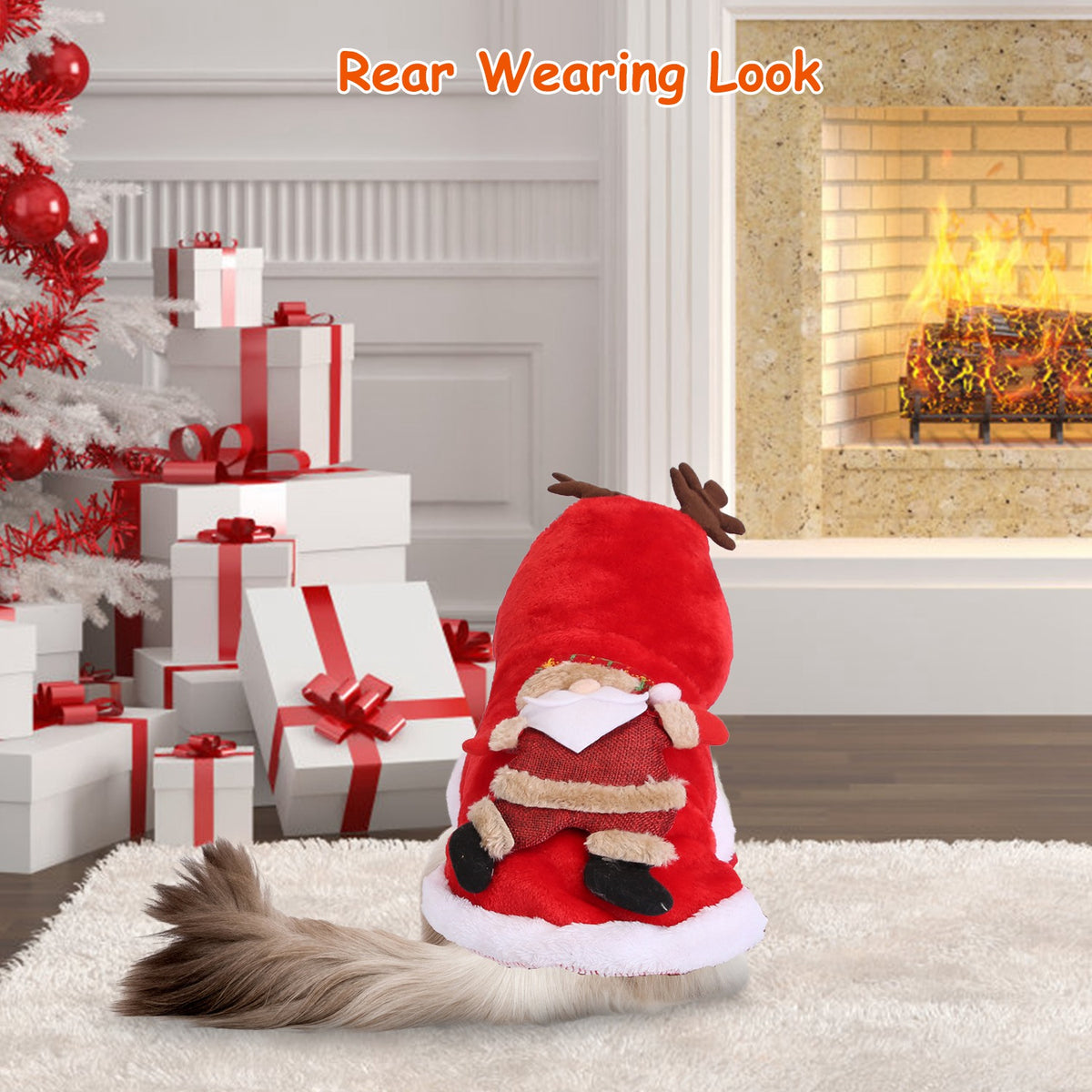 Pet Christmas Clothes Santa Claus Costume for Dogs and Cats – view 7