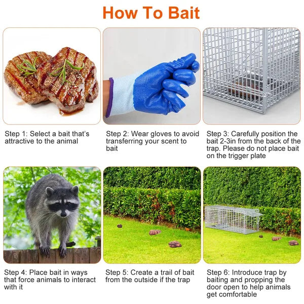 Live Animal Trap Cage for Cats and Small Animals – view 13