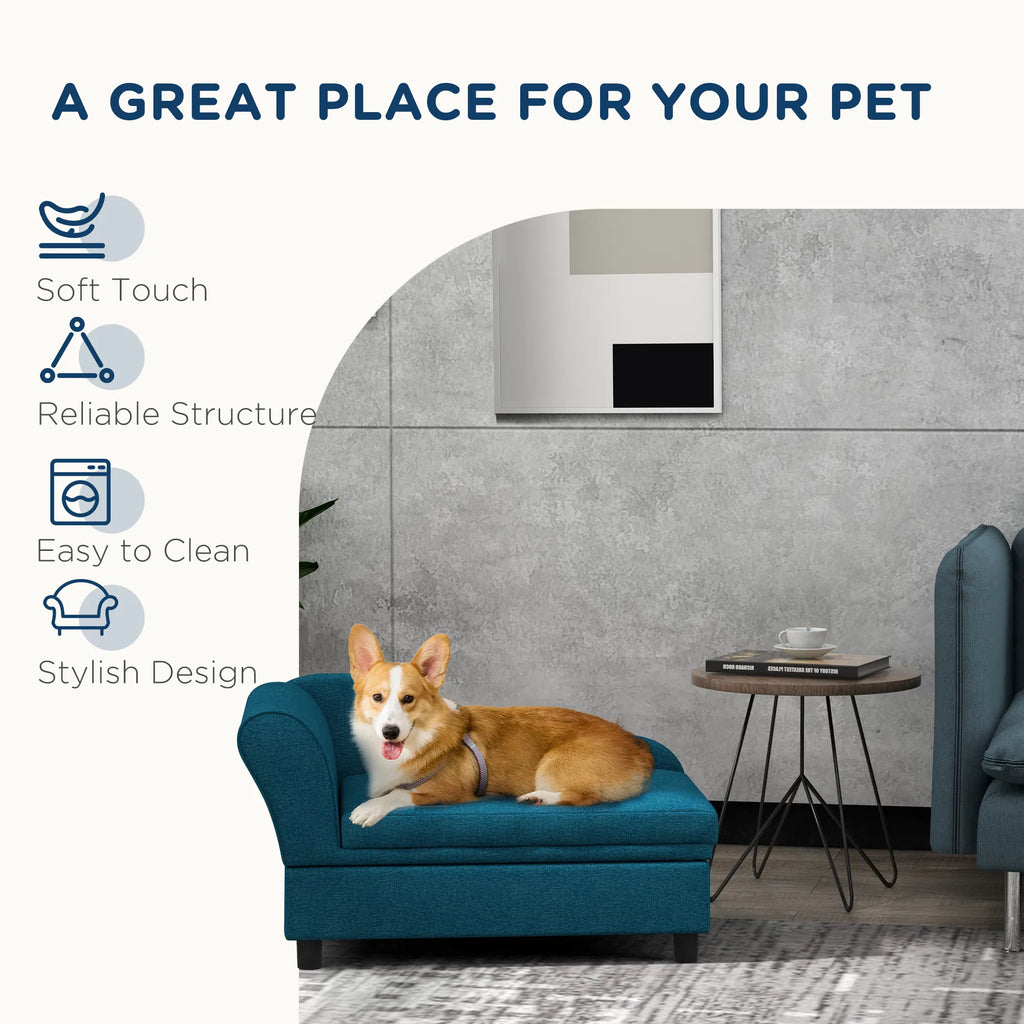 Dog Bed Pet Sofa with Storage for Small Dogs – view 8