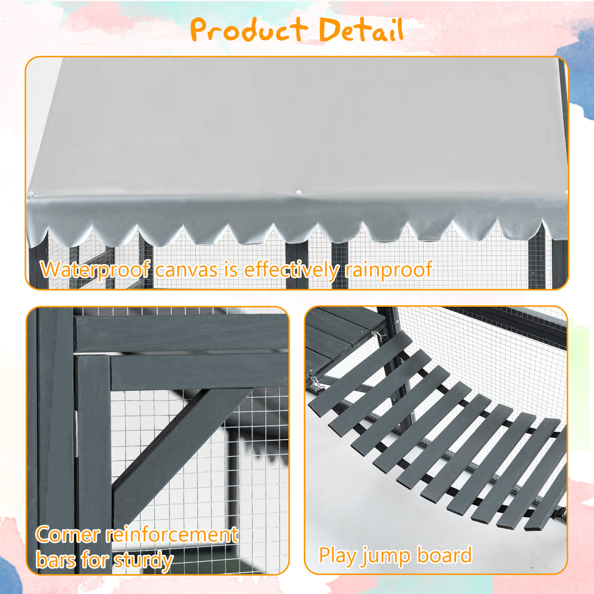 Large Outdoor Cat House with Cozy Resting Areas – view 8