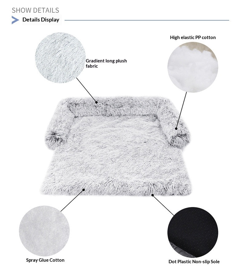 Plush Faux Fur Dog Bed