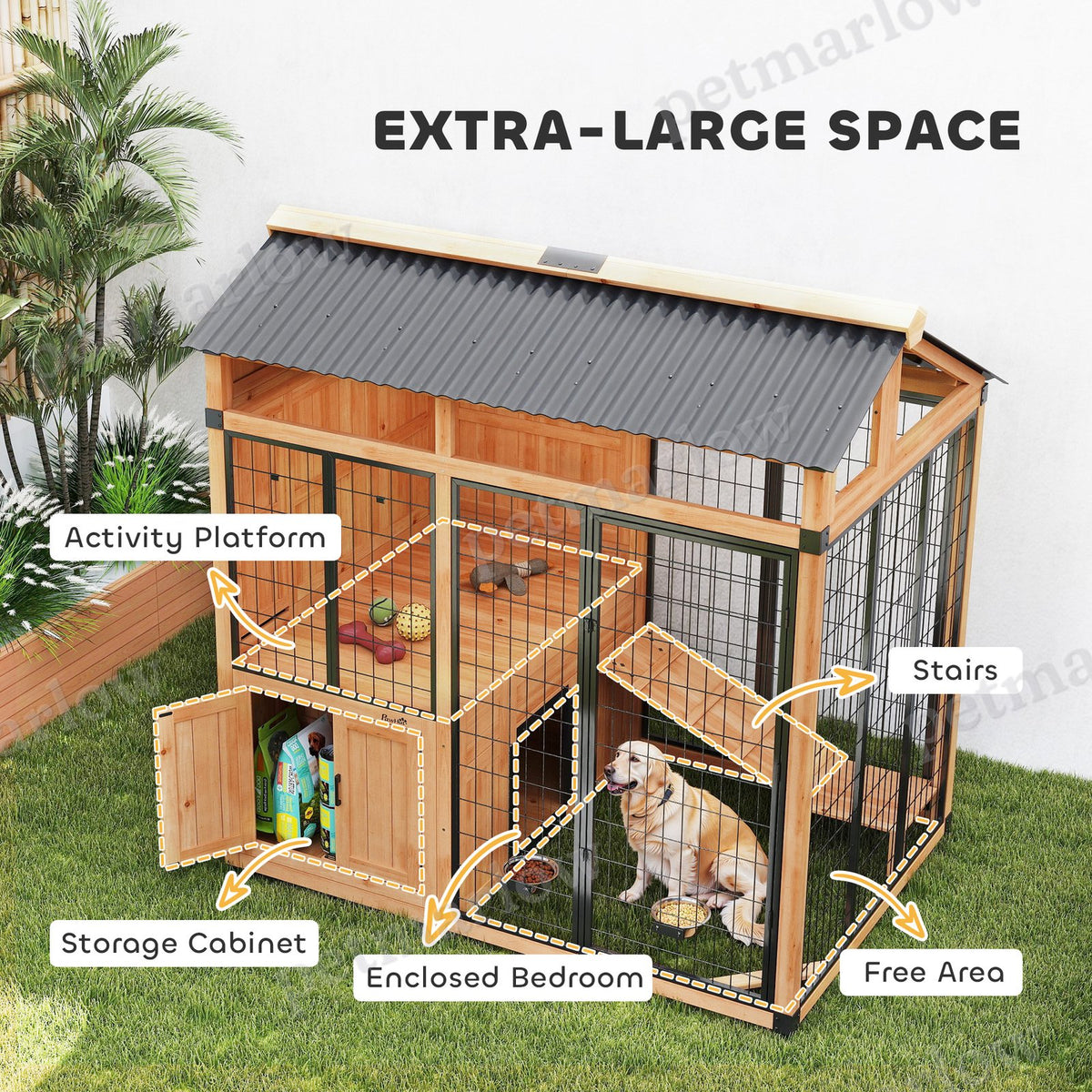 7' x 5' Extra Large Dog House – view 4