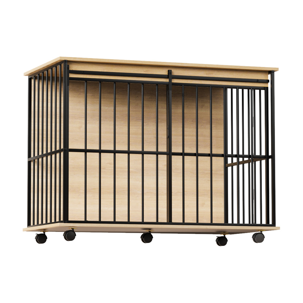 Large Wooden Dog Crate Furniture – view 7
