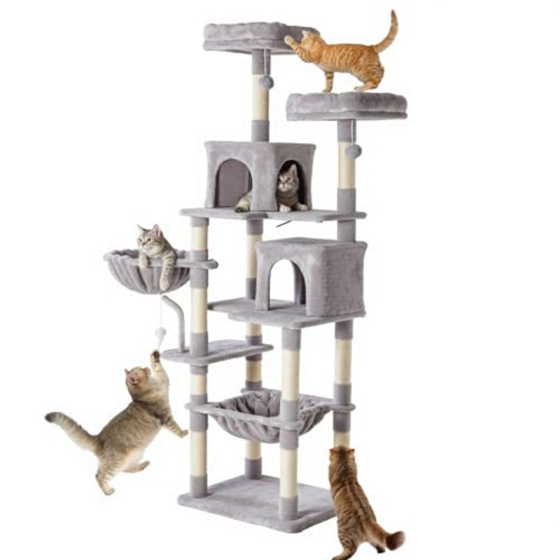 71-inch Cat Tree Tower with Hammock