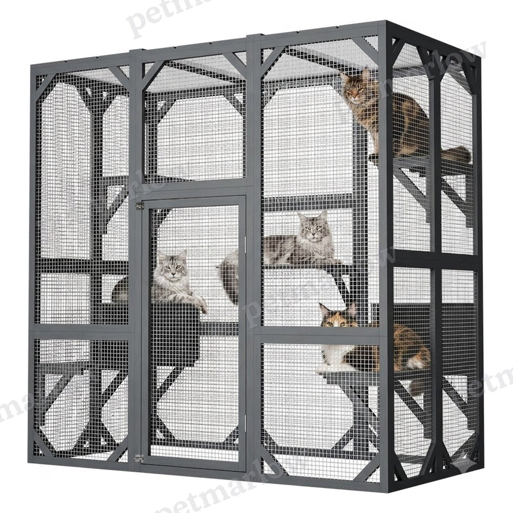 71" Outdoor Cat Enclosure with Waterproof Roof – view 6