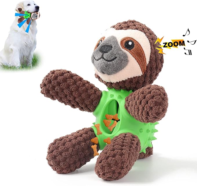 3-in-1 Dog Toy with Plush, Integrated Dental Cleaning Toy, and Treat Hideaway – view 10