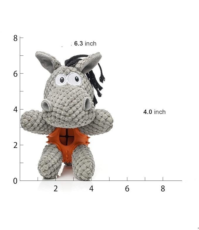 3-in-1 Dog Toy with Plush, Integrated Dental Cleaning Toy, and Treat Hideaway – view 9