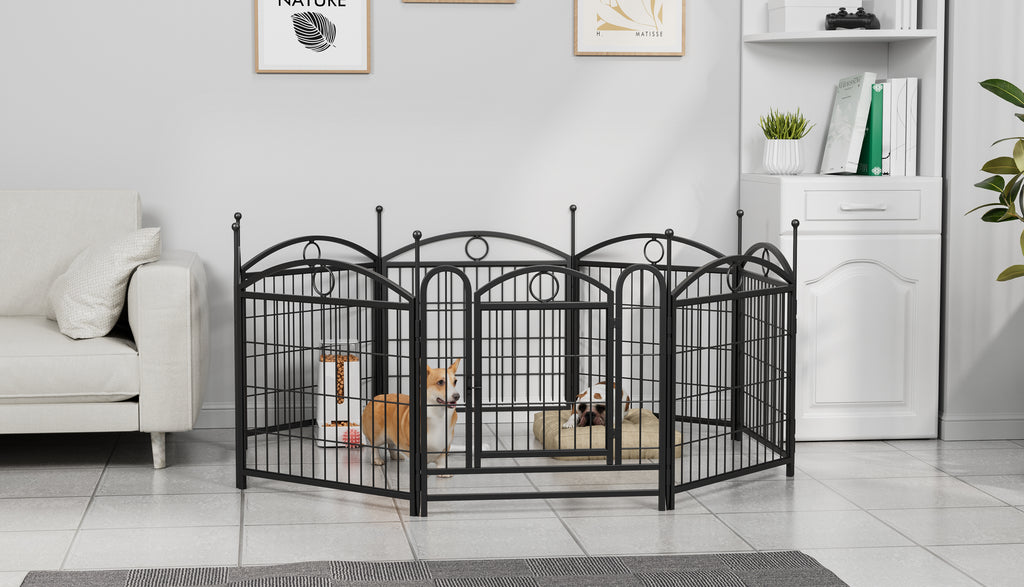 Dog Playpen Indoor 24 Inch Heavy Duty Metal Fence for Pets – view 13