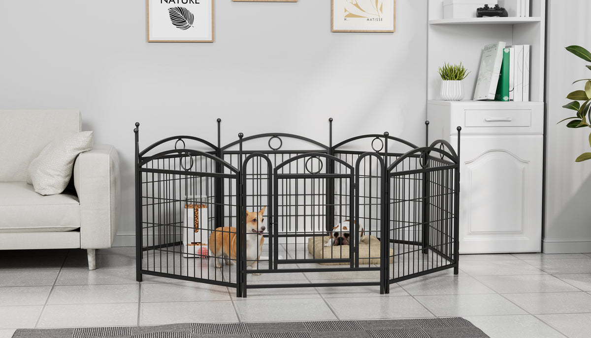 Dog Playpen Indoor 24 Inch Heavy Duty Metal Fence for Pets – view 13