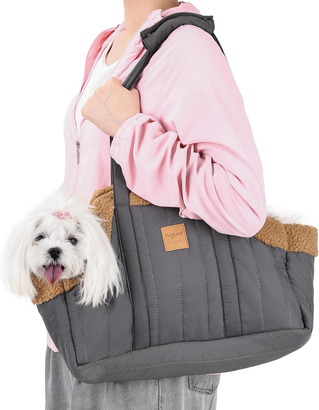 Portable Large Capacity Cat Bag Waterproof Warm Travel Fleece Pet Dog Tote Carrier Purses – view 8