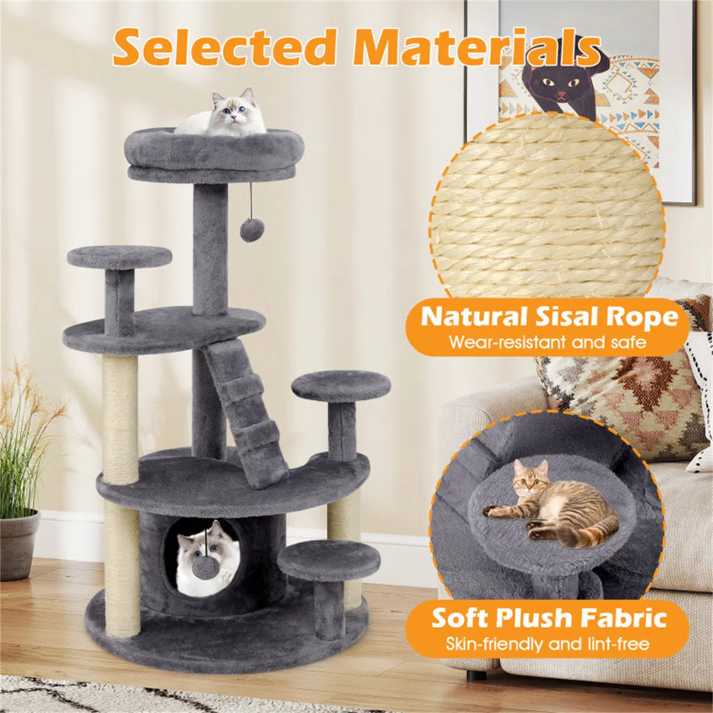 Multi-Level Cat Tree for Munchkin & Older Cats with Padded Perch – view 10