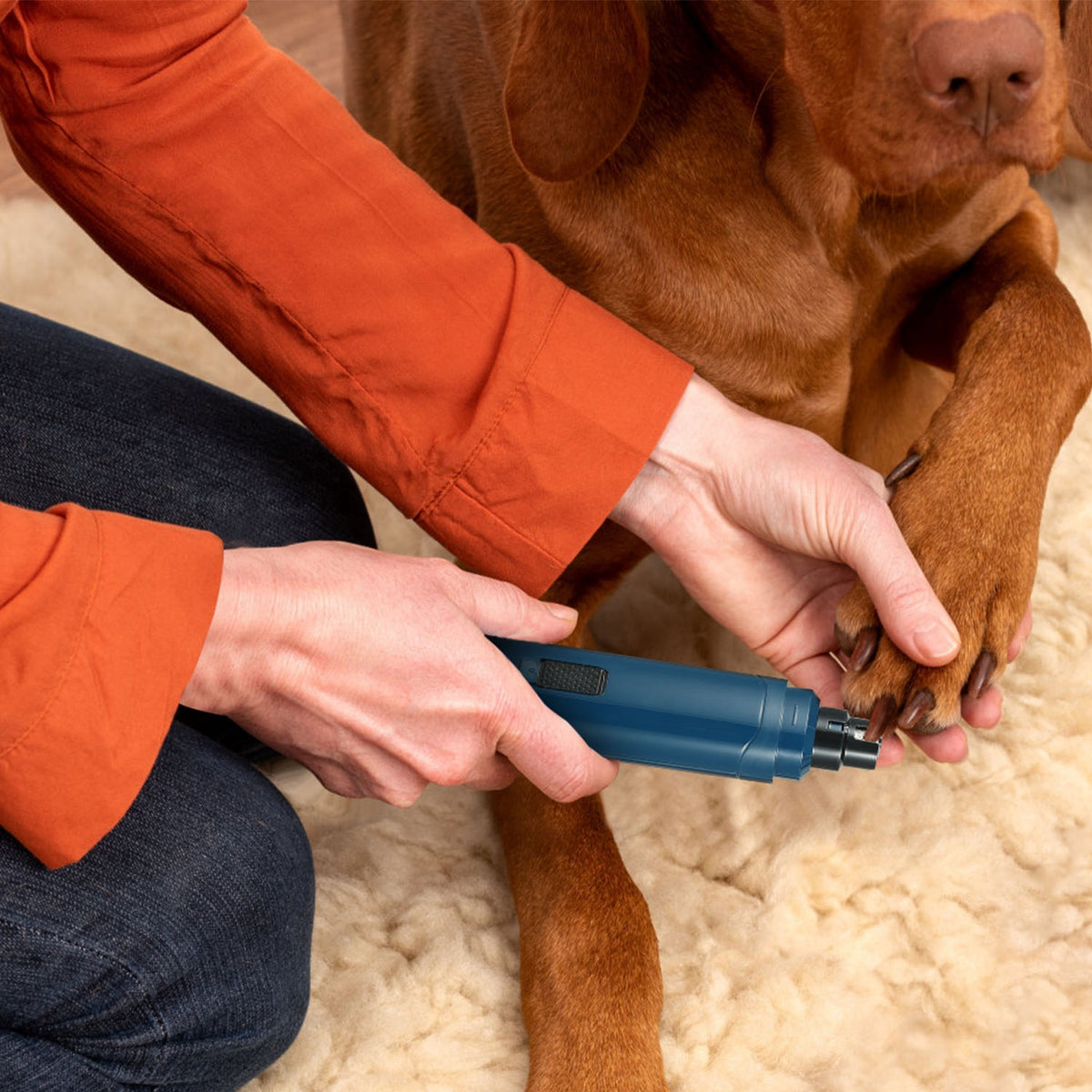 1Pc Dog Nail Grinder 2 Speeds Quiet USB Rechargeable Pet Nail Grinder Professional Pet Nail Trimmer Cordless Paws