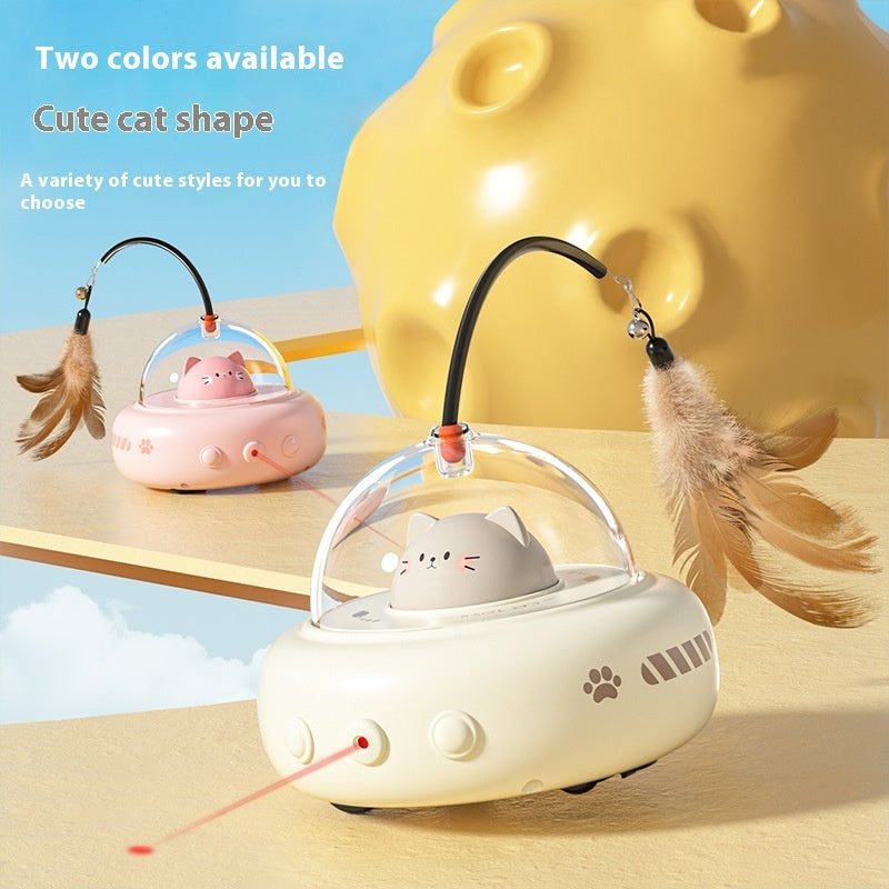 Electric UFO Cat Teaser Toy with Bell – view 7