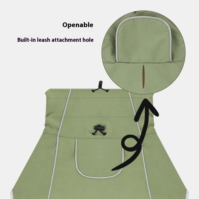 Dog Shell Jacket Waterproof And Rainproof Dual-use Clothes Large Pet Trench Coat – view 9