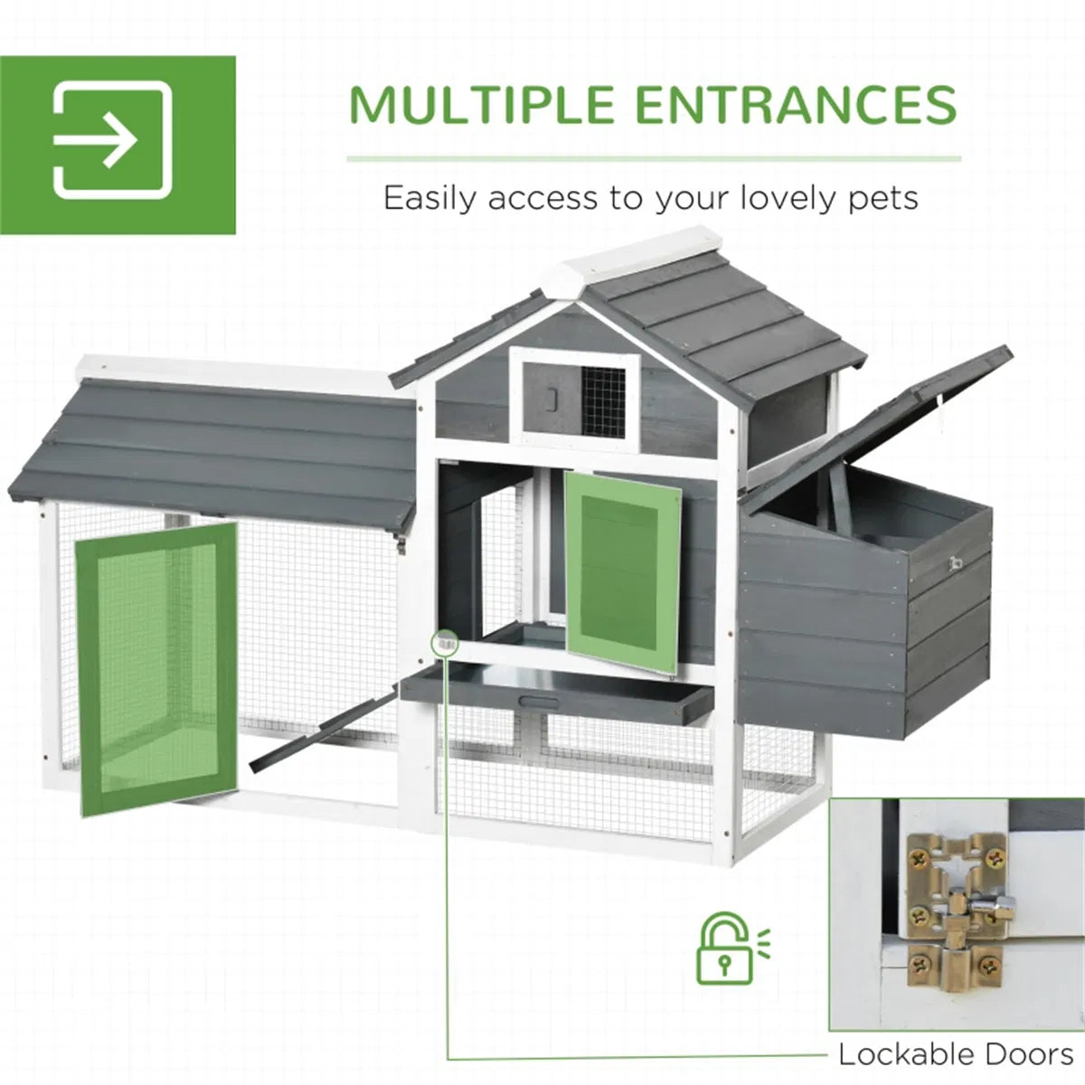Wooden Chicken Coop for Small Chickens – view 7