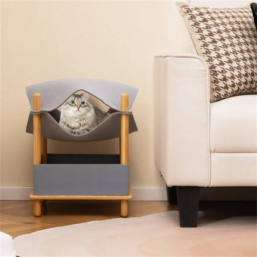 2-Tier Cat Condo with Hammock – view 7
