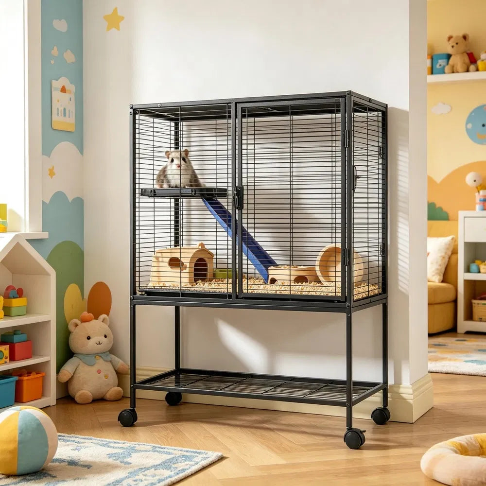 Spacious Animal Cage with Easy Clean Features – view 7