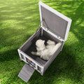 Wooden Outdoor Cat House and Shelter
