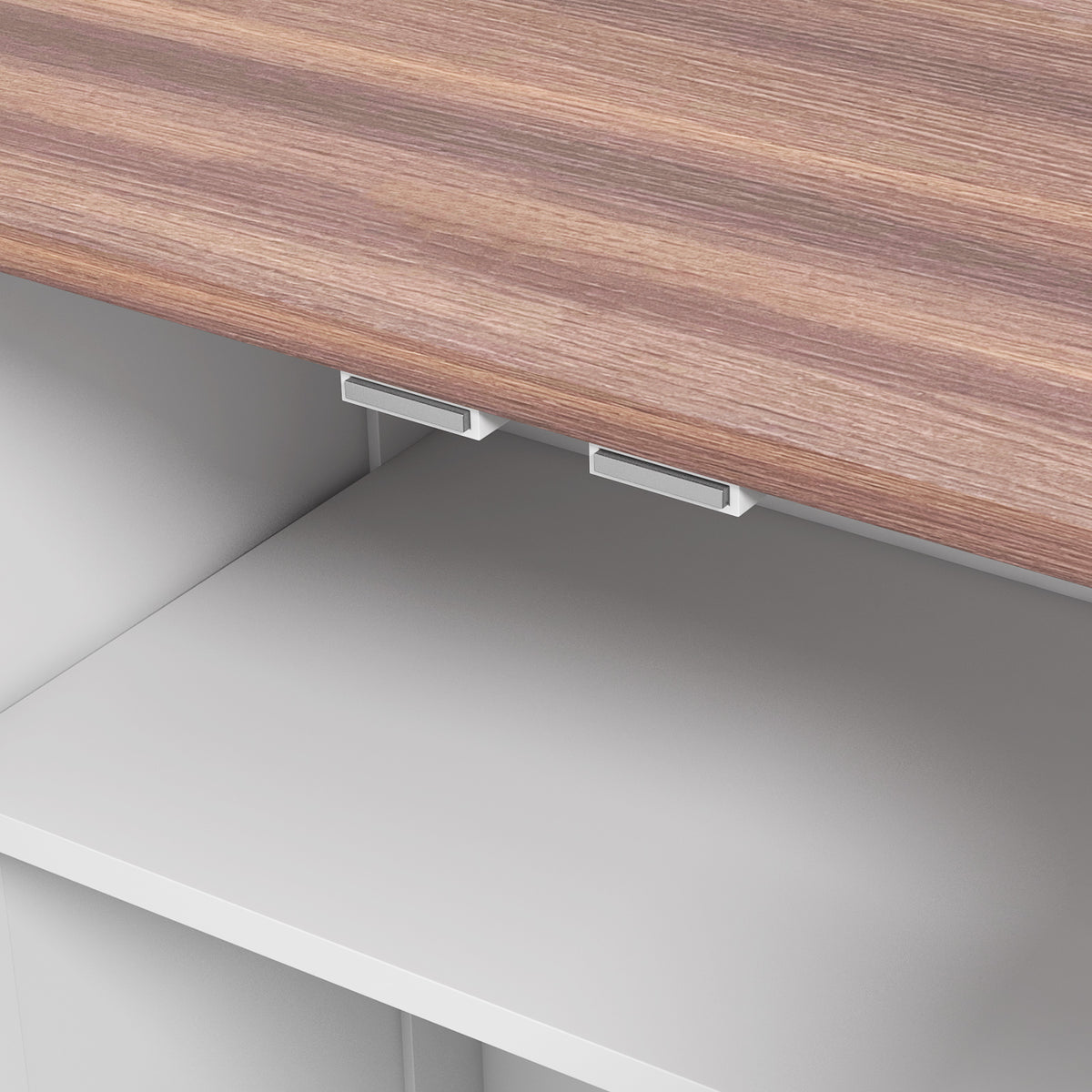 Dog Feeding Station with Storage Cabinet and Adjustable Bowls – view 9