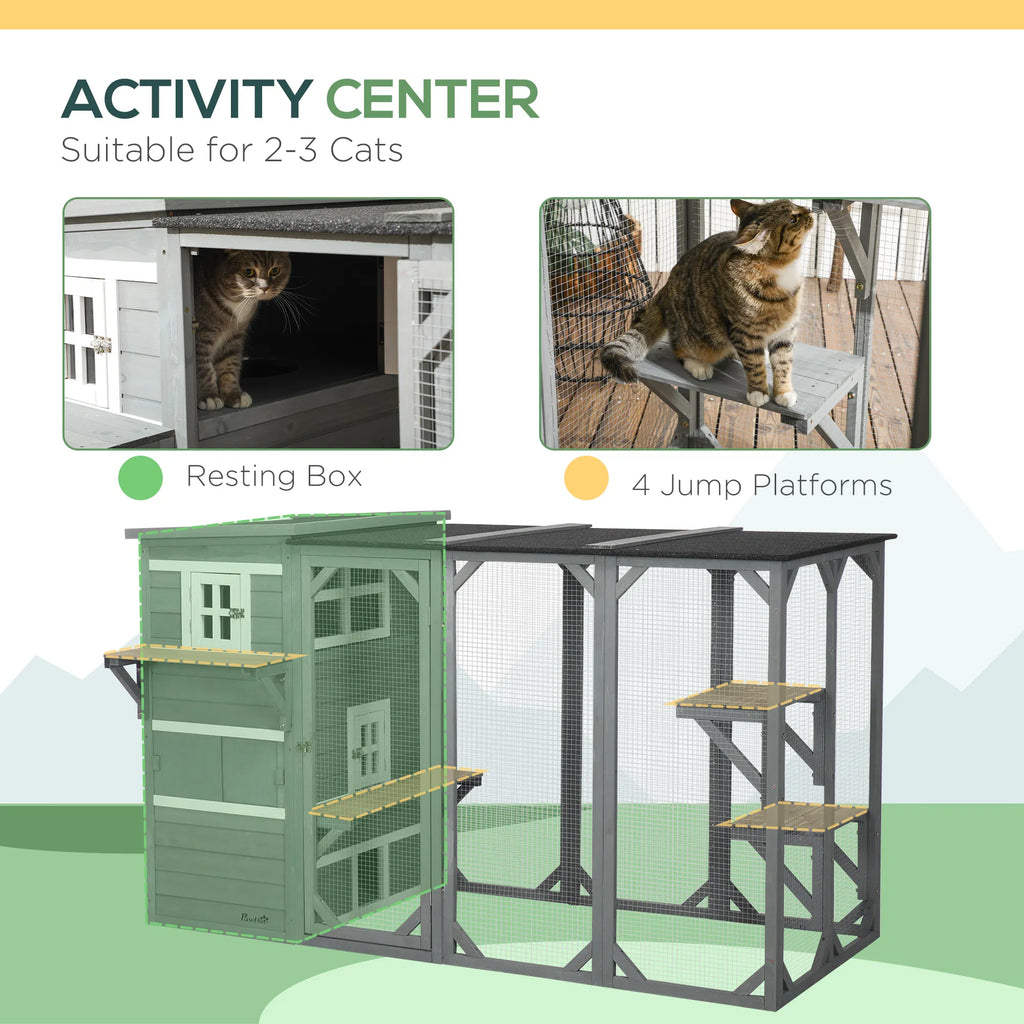 Wooden Cat Catio for Outdoor Use – view 7