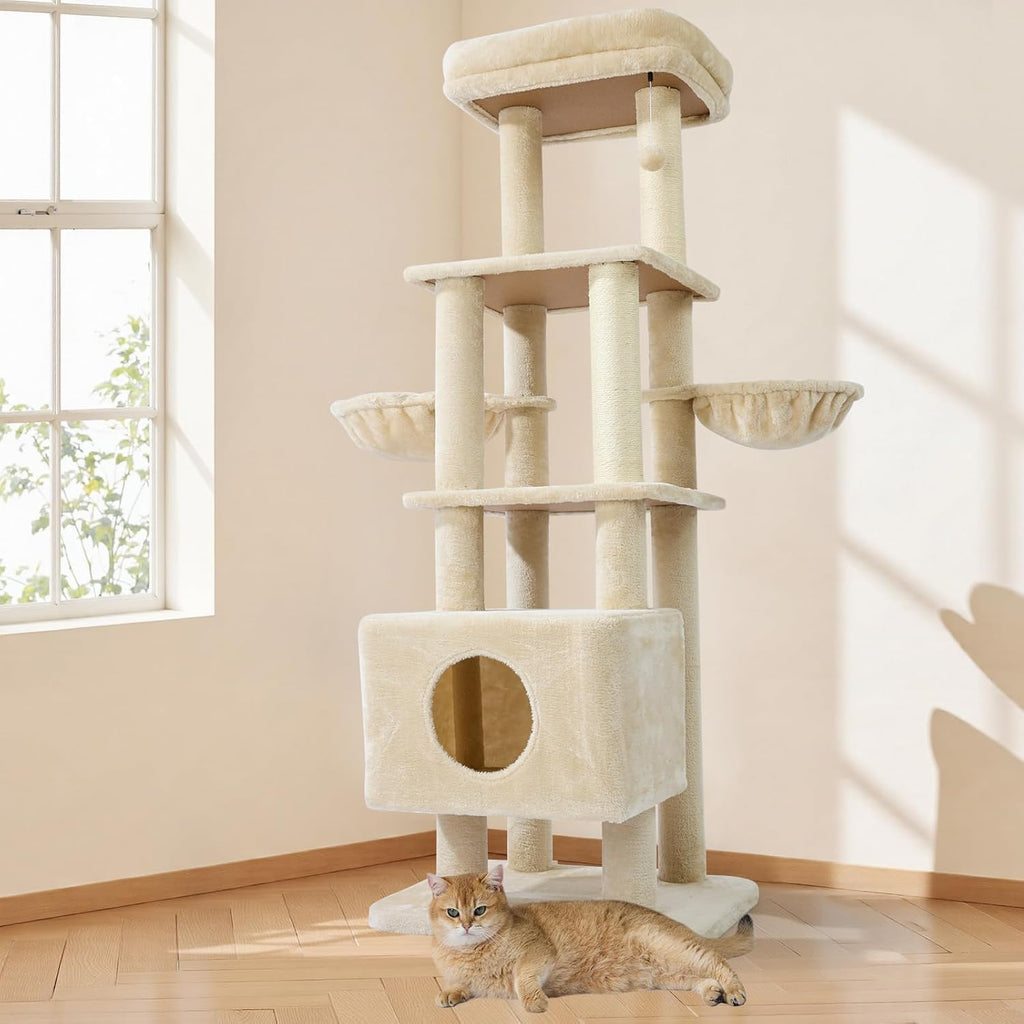 Large Cat Tree with Washable Perch for Medium to Large Cats – view 9