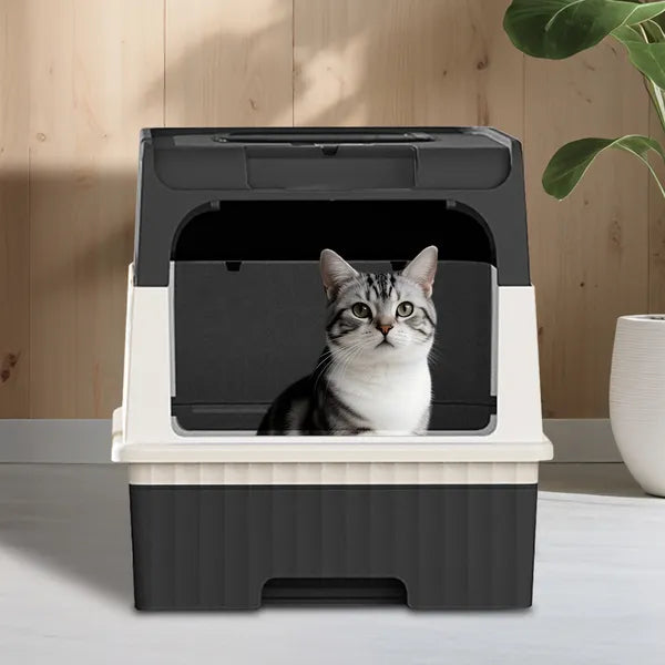 Magic Cube Cat Litter Box with Dual Access and Odor Control – view 7