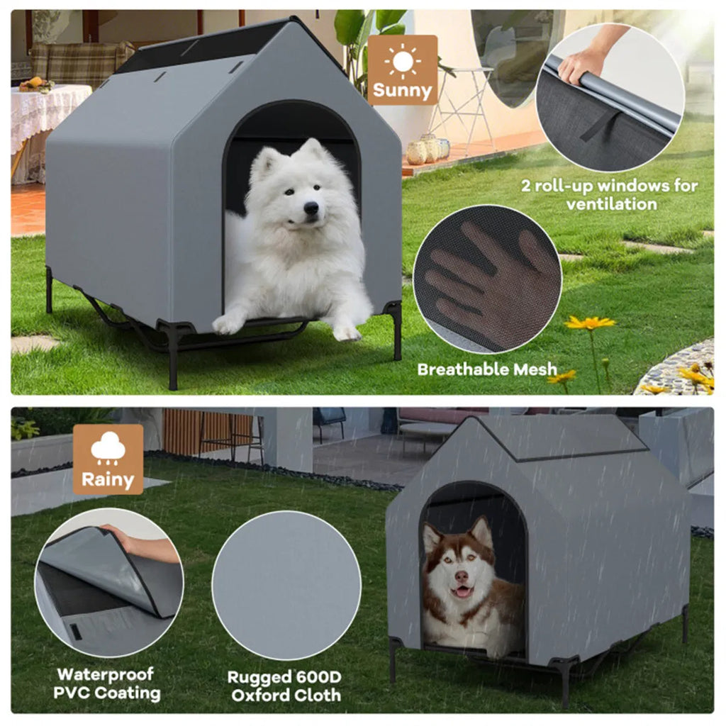 Elevated Pet House with Windows for Comfort and Protection – view 10