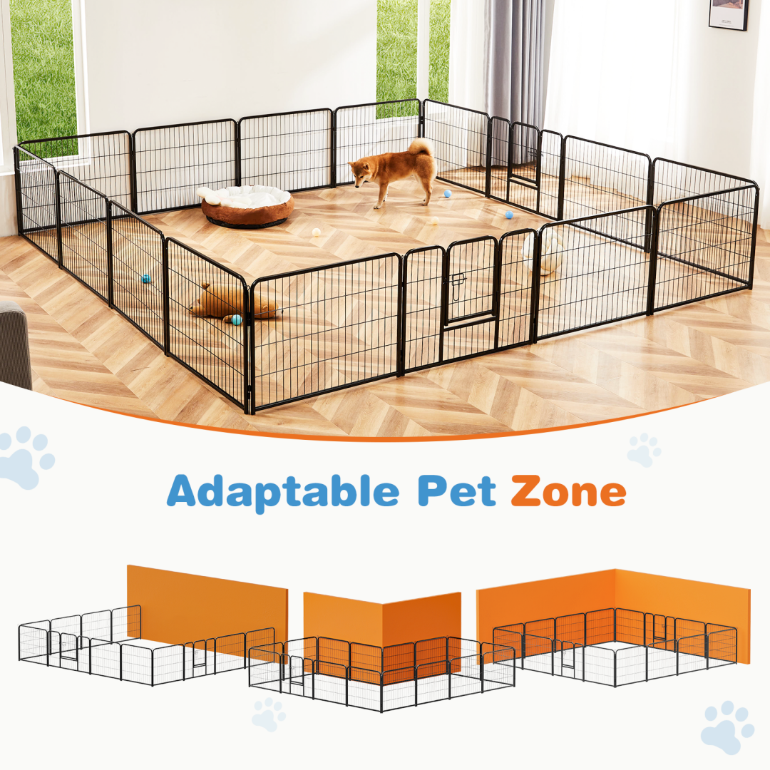 Metal Dog Playpen with Door for Secure Space – view 15