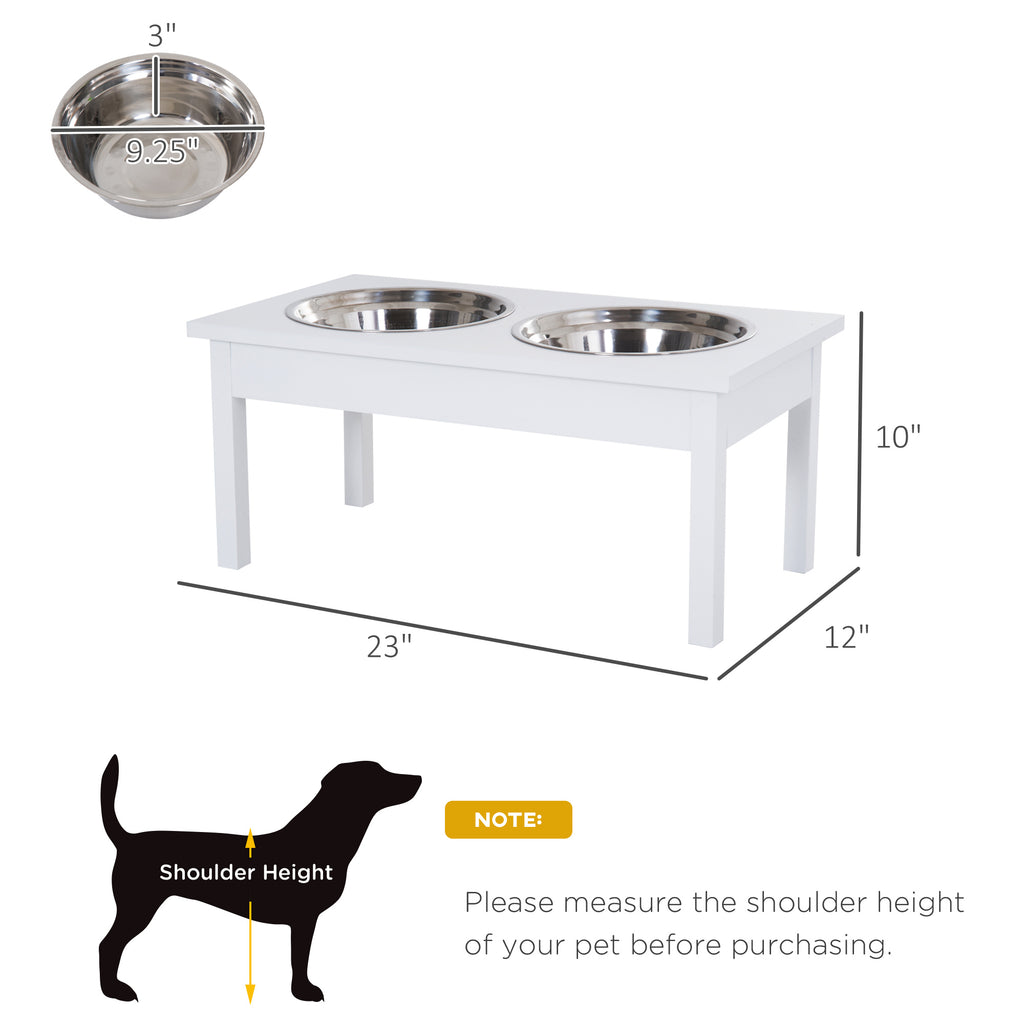 Elevated Dog Feeding Station with Stainless Steel Bowls – view 7