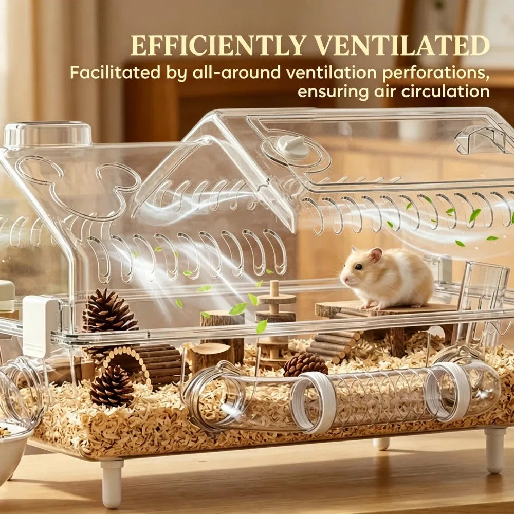 Hamster Cage with Exercise Wheel and Accessories – view 8