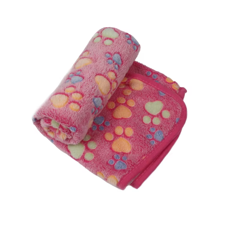 Soft Paw Print Pet Blankets, 3-Pack