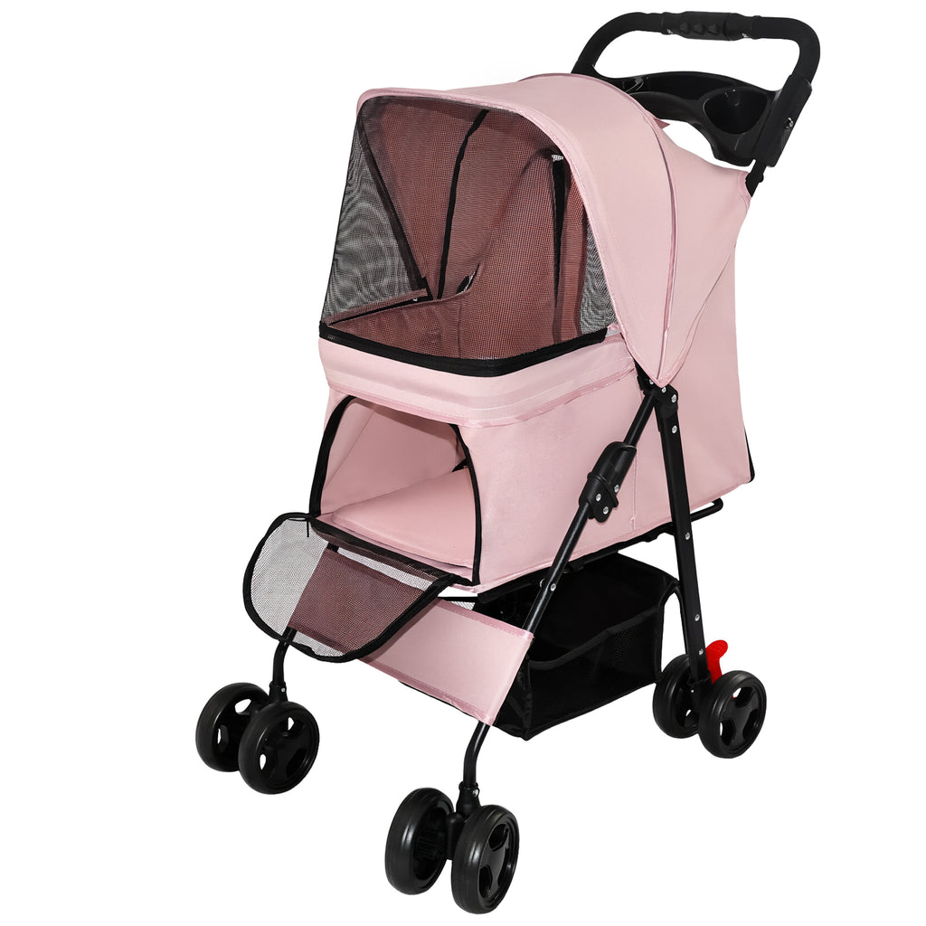 Foldable Pet Stroller for Small Dogs and Cats Under 28 lbs – view 13