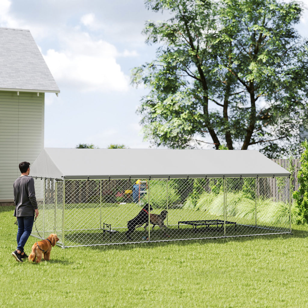Heavy Duty Outdoor Dog Kennel with Waterproof Roof – view 8