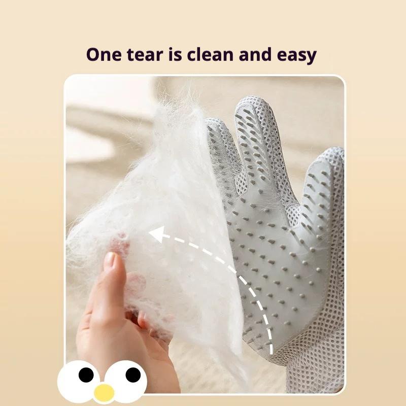 2-in-1 Pet Grooming Gloves for Effortless Grooming – view 13