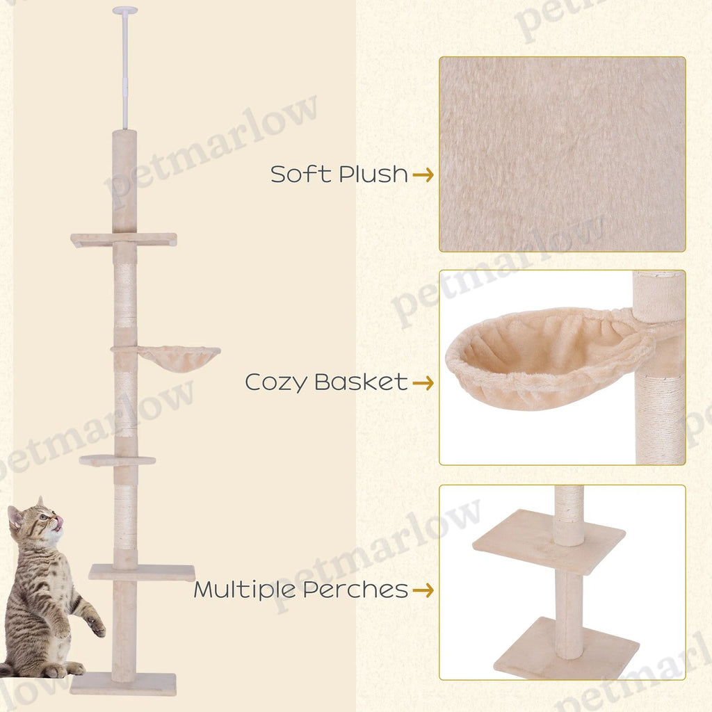 8.5ft Cat Climbing Tree 5-Tier Activity Center – view 4
