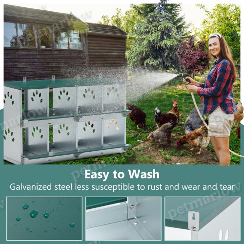 8 Compartment Chicken Nesting Boxes for Egg Laying – view 6