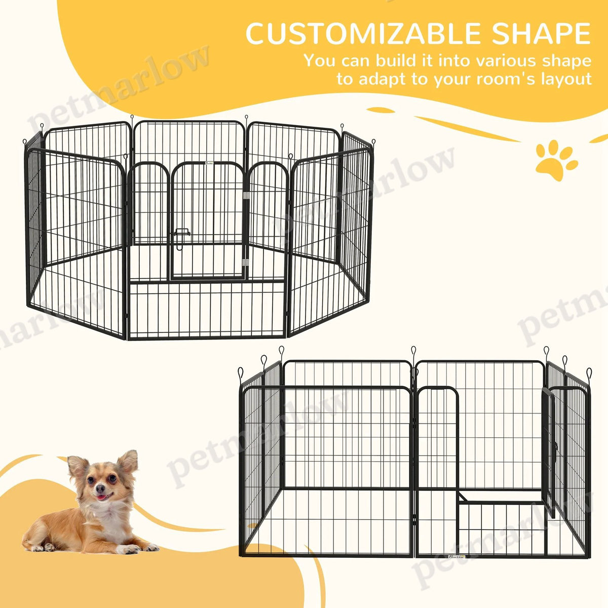 8 Panel Pet Playpen for Indoor and Outdoor Use – view 4