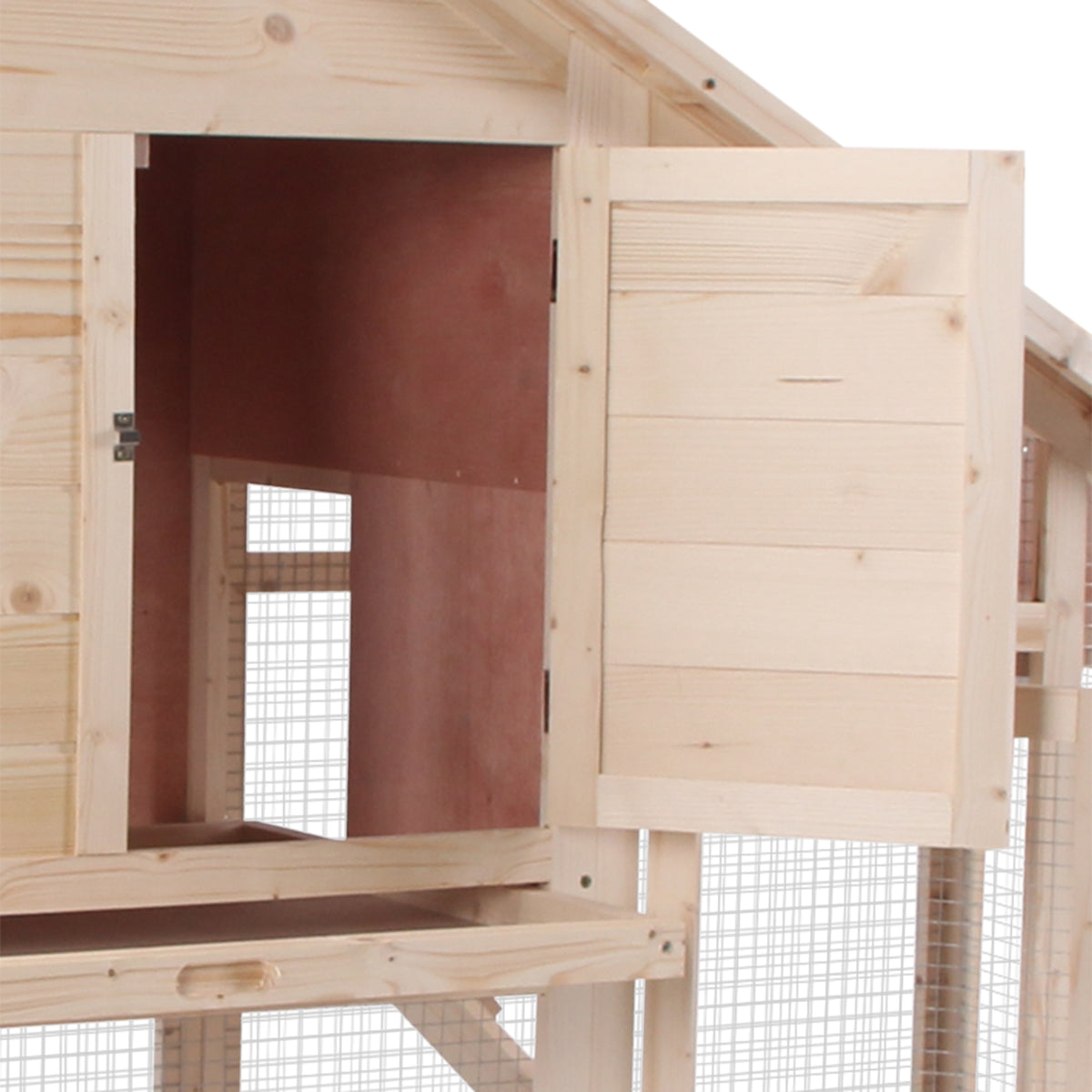 2-Tier Wooden Rabbit Hutch for Small Animals – view 7
